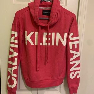 Calvin Klein jeans bright magenta (pink) hoodie
